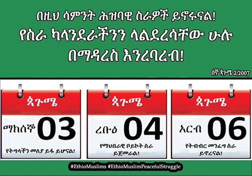 ድምፃችን ይሰማ : በዚህ ሳምንት ሕዝባዊ ስራዎች ይኖሩናል!‪ የትግላችን መለያ ይፋ ይሆናል! የማህበራዊ ቦይኮት የትብብር መንፈግ ዘመቻችንን እንጀምራለን!